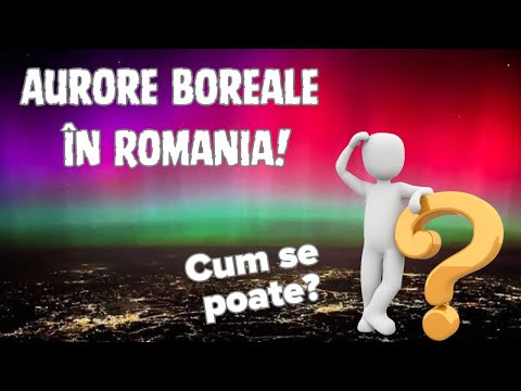 Aurore boreale fotografiate în România! 😲 Cum se poate, nene?