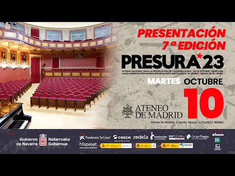 Presentación 7ª Edición PRESURA´23 – Ateneo de Madrid