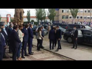 Llegada de Pedro Sánchez a Soria para inaugurar la Feria Presura