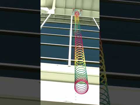 Cum cade un slinky cu încetinitorul #short