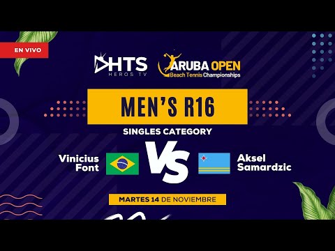 Individual Masc R16 – 🇧🇷 Brasil VS Aruba 🇦🇼 – ARUBA OPEN BEACH TENNIS CHAMPIONSHIPS 2023 – EN VIVO