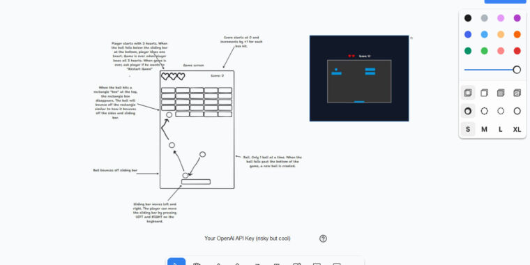 Prototipul AI „Make It Real” îi impresionează pe dezvoltatori transformând desenele în software funcțional