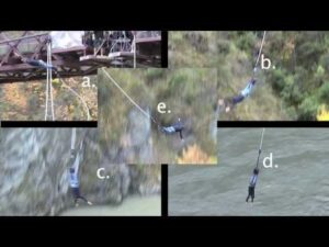 Când este accelerația maximă a unui bungee jumper?