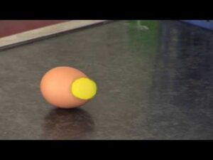 Experiment cu ou pentru a demonstra inerția
