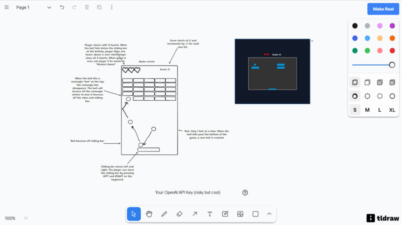 “Make It Real” AI prototype wows devs by turning drawings into working software