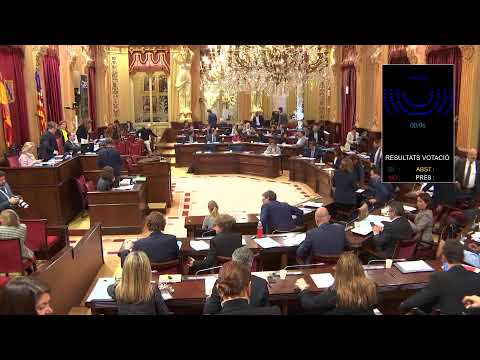 PLE DEL PARLAMENT de dia 19/12/2023 a les 09:00 hores