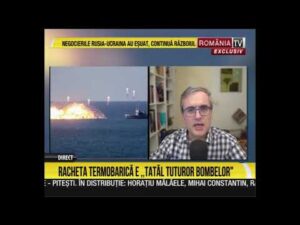 Fizicianul Cristian Presură a explicat ce este și cum funcționează o bombă cu vid, sau termobarică