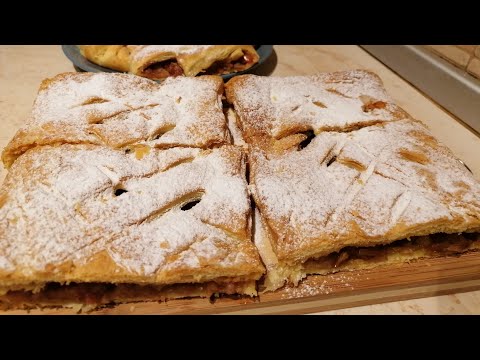 🧇ȘTRUDEL DIN FOIETAJ CU MERE ȘI SCORȚIȘOARĂ. UN DESERT DELICIOS ȘI RAPID🧇
