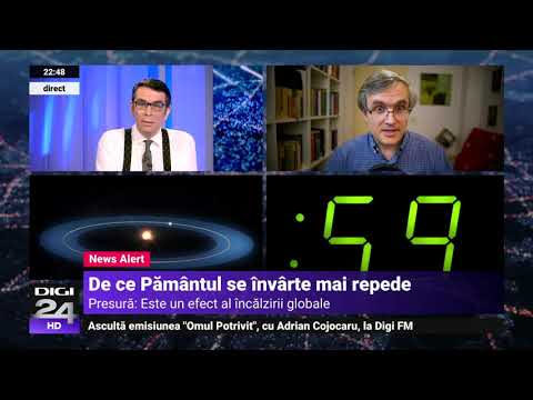 De ce minutul ar putea avea 59 de secunde. Cristian Presură: Este un efect al încălzirii globale