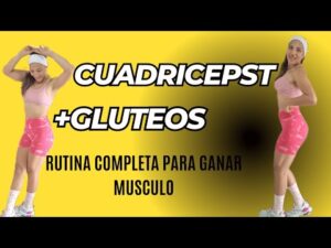 Rutina de Hipertrofia para crecer PIERNAS+GLUTEOS  DESDE CASA para Mujer✅
