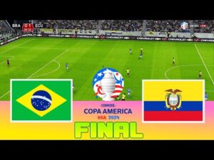 BRAZIL vs ECUADOR – Final Copa America 2024 | Full Match All Goals | Football Match