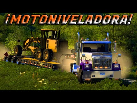 ¡TRASLADAMOS UNA MOTONIVELADORA! / Colombia CRM / American Truck Simulator