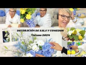 NUEVA DECORACION PARA UNA SALA PEQUEÑA VERANO 🌿 2024