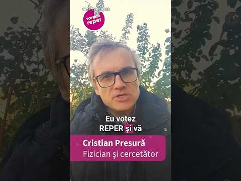 Cristian Presură despre candidații REPER. Votează REPER pe 1 decembrie.