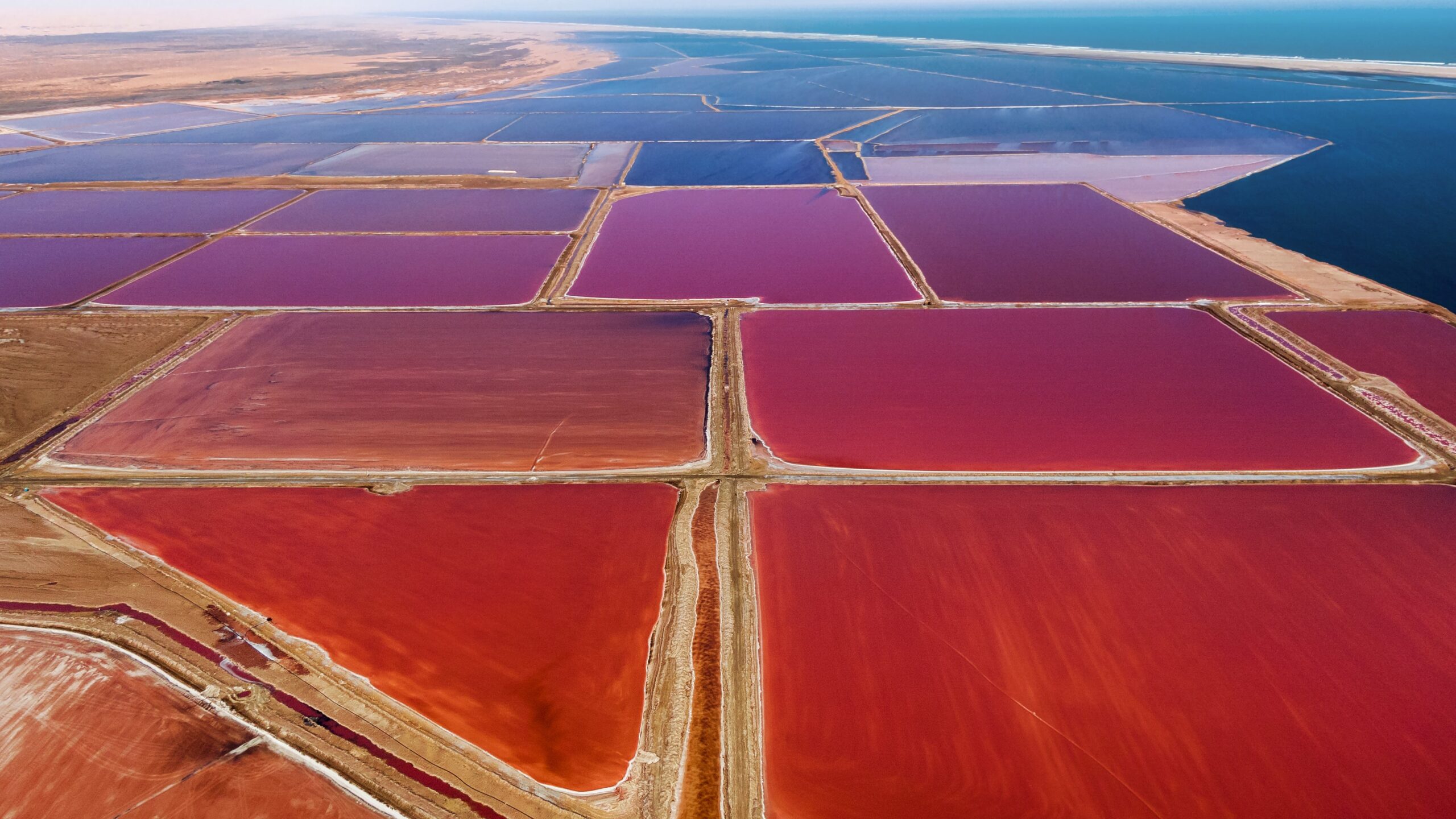 walvis-bay-saltworks:-rafinaria-monstru-din-namibia-cu-iazuri-colorate-care-acopera-terenul-ca-patchwork