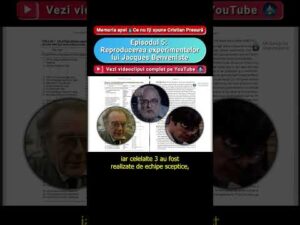 Memoria apei 💧 Ce nu îți spune Cristian Presură: Reproducerea experimentelor lui Benveniste