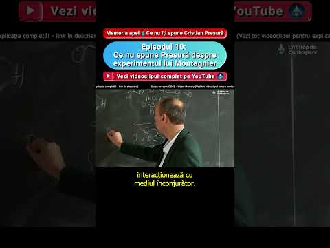 Memoria apei 💧 Ce nu spune Presură despre experimentul lui Montagnier