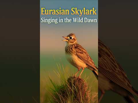 Morning Bird Songs | Eurasian Skylark Singing at Sunrise | Relaxing Nature Sounds for Sleep & Study