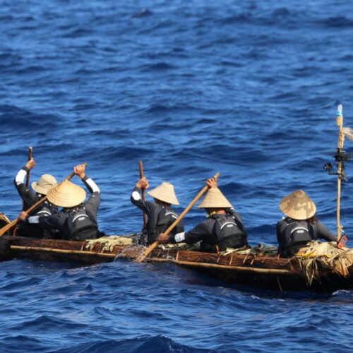 VOYAGE 45 de ore în testele de canoe replică teoria migrației paleolitice