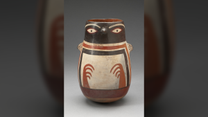 nazca-penguin:-prezentare-nazca,-in-varsta-de-1.600-de-ani,-a-unui-pinguin-humboldt-cu-apa-rece,-care-traieste-in-peru-tropical