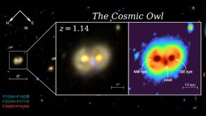 whooo-este-acolo?-james-webb-telescope-spots-„cosmic-owl”,-structura-super-rara-formata-din-galaxii-inelelor-care-se-ciocneste
