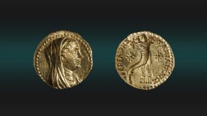 moneda-de-aur-in-varsta-de-2.200-de-ani-care-infatiseaza-regina-egipteana-antica-descoperita-in-ierusalim